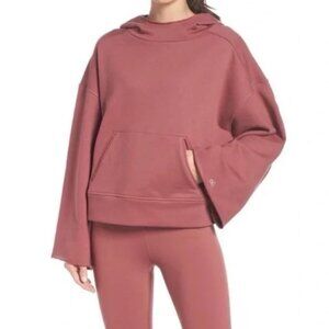 Alo Yoga Low Key French Terry Hoodie Rosewood Size XS